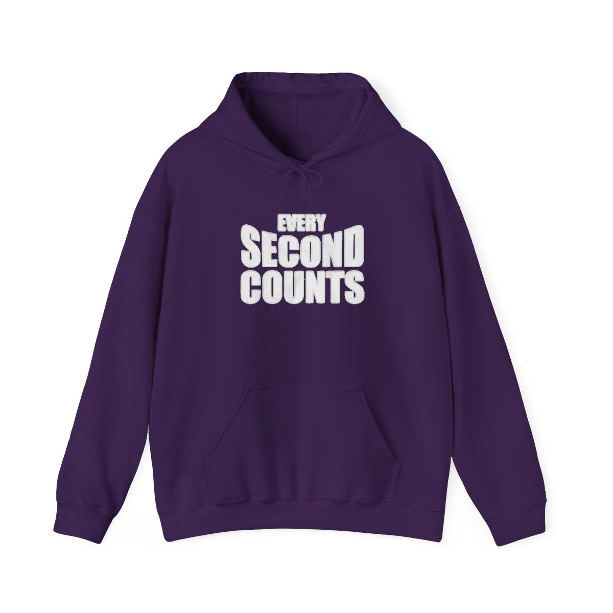 Every Second Counts Hoodie | Motivational Quote Pullover | The Bear - alternate angle 4, merchandise