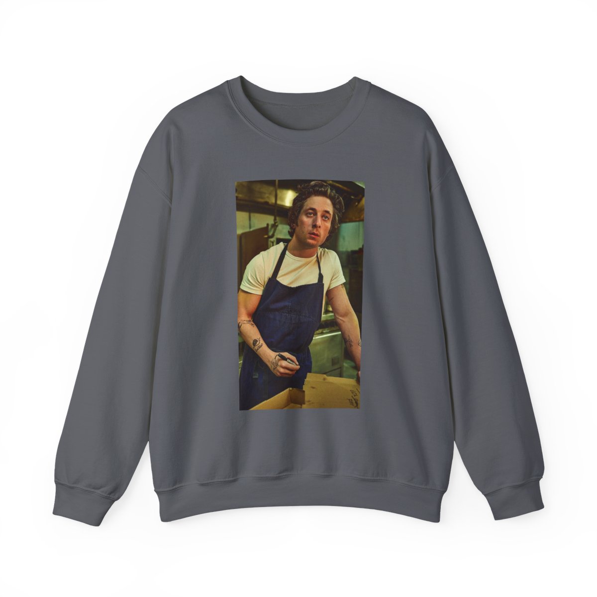 Male Baker Portrait Sweatshirt | Vintage Kitchen Chef Photo Crewneck | The Bear - alternate angle 4, merchandise