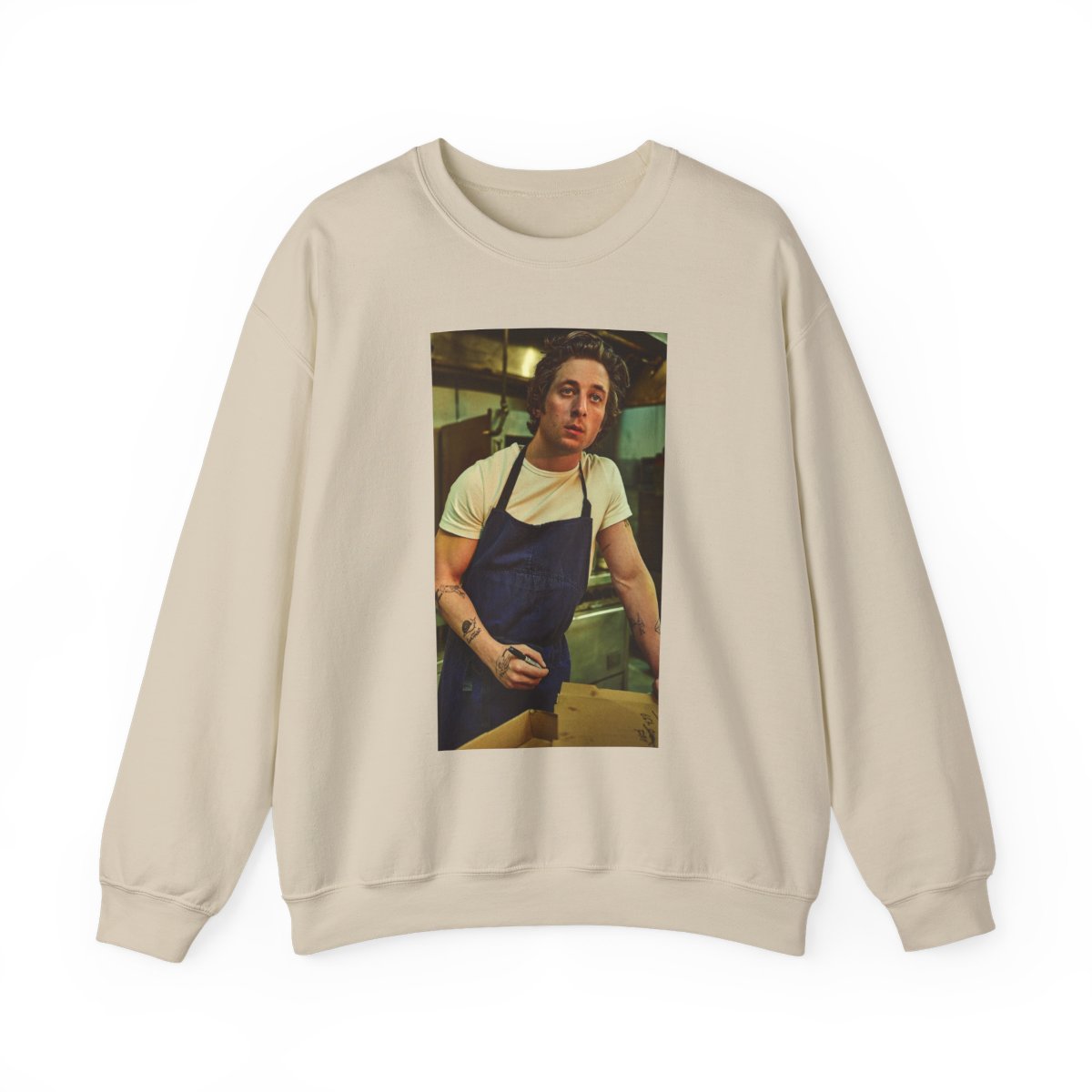 Male Baker Portrait Sweatshirt | Vintage Kitchen Chef Photo Crewneck | The Bear - alternate angle 2, merchandise