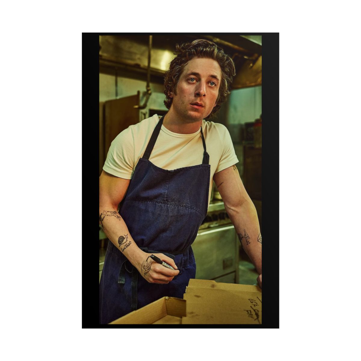 Vintage Chef Portrait Rolled Poster | Kitchen Staff Photo Wall Art | The Bear - alternate angle 1, merchandise